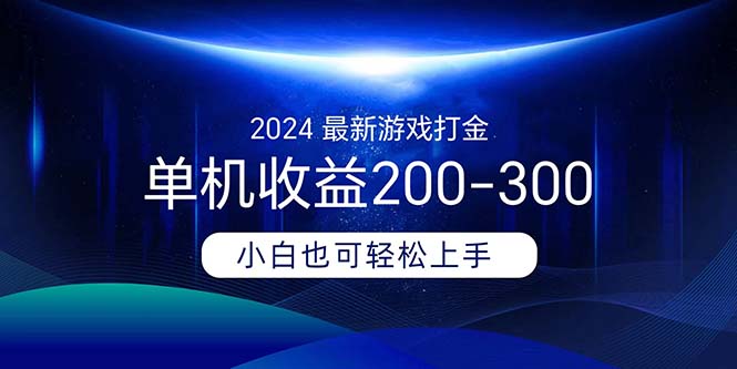 2024全新游戏打金单机版盈利200-300-课程网