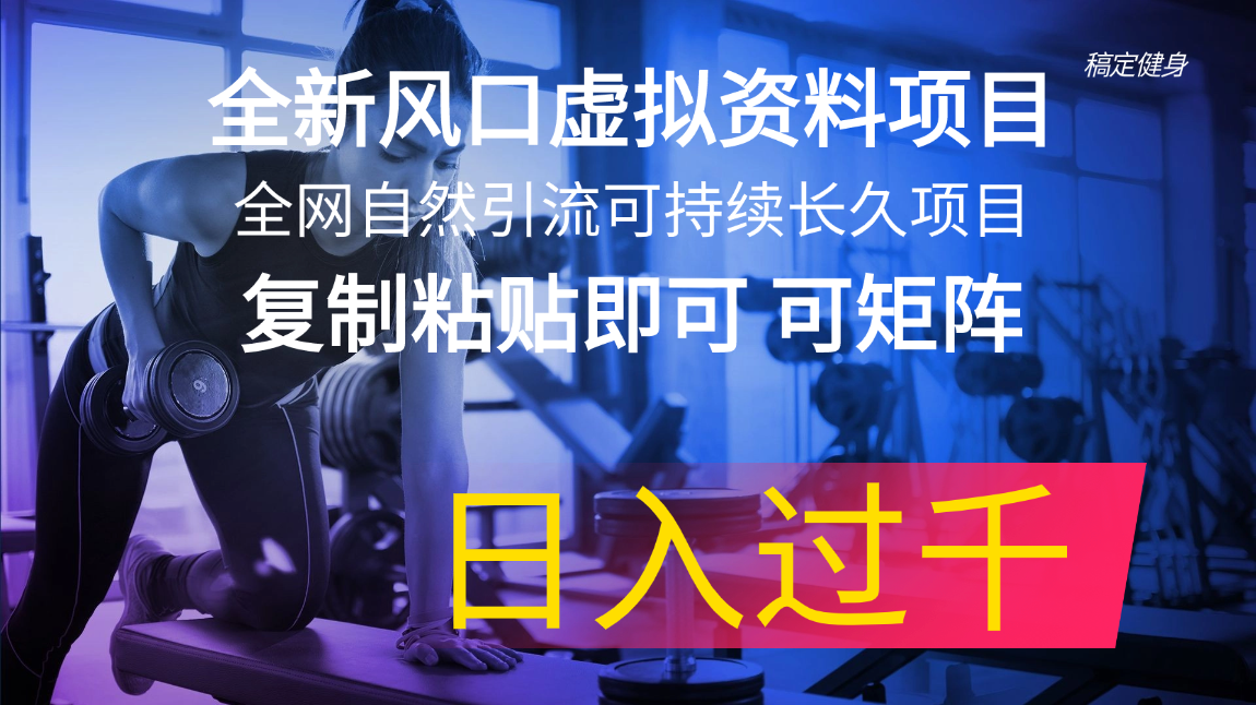 全新升级出风口虚似材料新项目 各大网站当然引流方法可持续性长期新项目 拷贝就可以可引流矩阵…-课程网