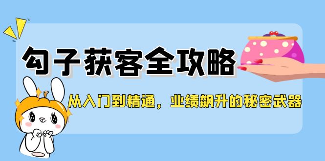 从入门到精通，勾子获客全攻略，业绩飙升的秘密武器-课程网