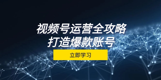 视频号运营攻略大全，从查找到交易量一站式学习培训，微信视频号关键窍门，推出爆款…-课程网