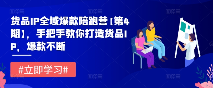 货品IP全域爆款陪跑营【第4期】，手把手教你打造货品IP，爆款不断-课程网