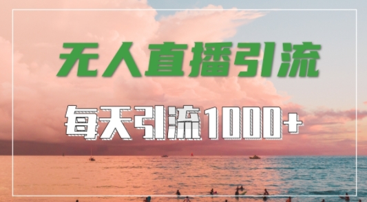 抖音快手视频号全平台通用，无人直播引流法，超暴力引流1000+高质量精准创业粉【揭秘】-课程网