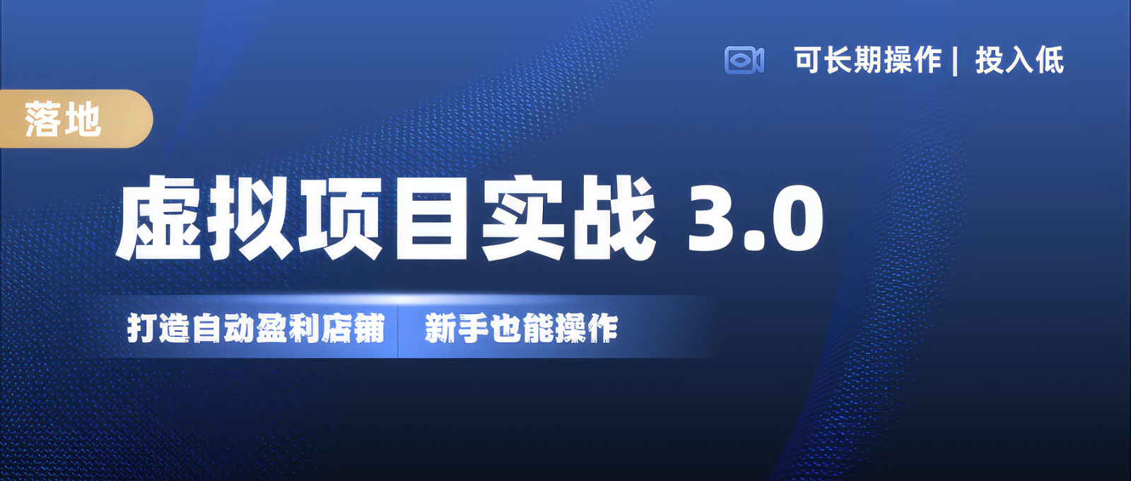 虚拟资源项目实际操作落地式 3.0,初学者快速上手，品类月入1W-课程网