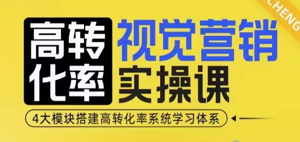 高转化率·视觉营销实操课，4大模块搭建高转化率系统学习体系-课程网